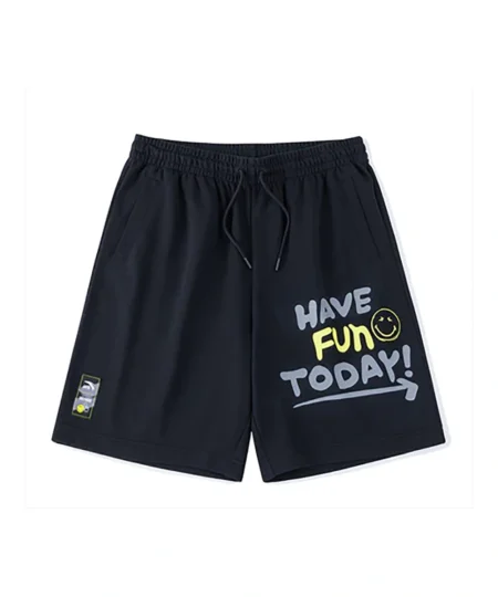 ANTA Men's IP Smiley Lifestyle Knit Shorts Relax Fit