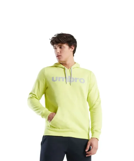 Umbro Men's Linear Logo Graphic Hoodied Sweatshirt 