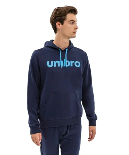 Umbro Men's Fw Linear Logo Graphic Hoodie Sweatshirt 